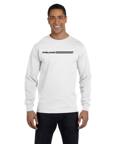 Pipelayer Men's 100% Cotton Long Sleeve Crew Neck Shirt